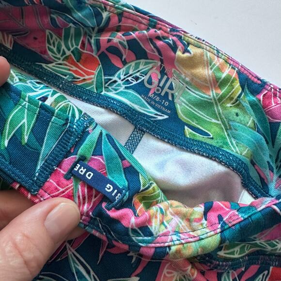 Athleta Girl's Athletic Capri Leggings - Floral Tropical Print - Size M - Picture 6 of 7